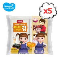 동원 아이 맛있는김 도시락김 10P(8매), 250g, 5개