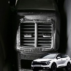 SWCAR 디 올뉴 스포티지 NQ5 2열 송풍구 카본 커버몰딩 포지드 뒷좌석 가드 차 카 인테리어 튜닝 용품, 스포티지NQ5하이브리드, 1개
