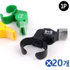MDG9202 심판용 손가락 호각 호루라기 색상랜덤x20개 심판용품 호신호루라기/스포츠휘슬/축구심판/호신용호루라기, 1개