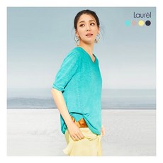 [라우렐] [LAUREL] 린넨 블렌디드 홀가먼트 썸머 니트 1종