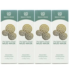 네이쳐스뷰티 Nature's Beauty Rotorua Thermal Mud Mask 200g 네이쳐스 뷰티 뉴질랜드 로터루아 덜마 머드마스크 4박스, 1개, 1개