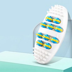 부드러운 발바닥 발마사지 지압롤러 돌기형 발판 사무실 거실, 1개, 화이트