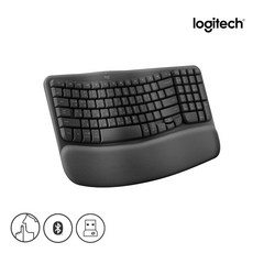 로지텍 WAVE KEYS 무선 인체공학 키보드, 그래파이트, 0 로지텍 WAVE KEYS 국내정품
