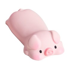 마우스 패드 PU 재료 손목 쿠션 편안하고 내구성이 뛰어나 손목 압력을 줄입니다., 핑크 돼지