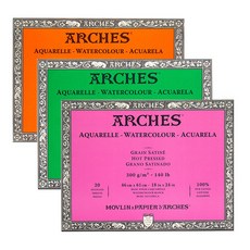 양면골판지 프렌치 아쉬 수채화책 스케치북 200g300g 초급 미립자 중간 거친 결 4면 씰 풀 수채화 용지 여행 스케치 그림책 미술 전문 물분화, [23] 미세 라인 41x51