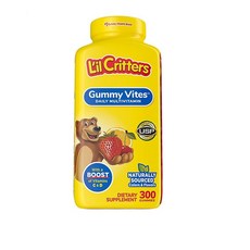 릴크리터스 [4개 SET] 구미 바이트 300정 (구미) Lil Critters Gummy Vites 300gummy 300정 300정 4개, 1개