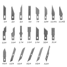 10 PCS 원 로트 수술용 메스 수리 전화 용지 절단 다기능 칼날 교체칼날칼날 교체, 12 19
