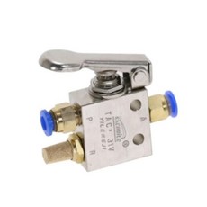 기계식 밸브 TAC2-31P 18인치 스레드 2 위치 스프링 리턴 레버 공기 공압 스위치 피팅PC 4mm 피팅, PC 4mm Fittings, 1개