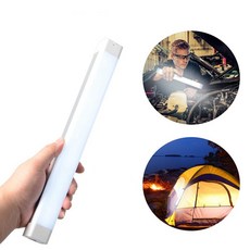 [해솔] 3단계 밝기 조절 충전식 LED 휴대용 캠핑 랜턴, 화이트