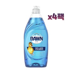 Dawn 다운 울트라 미국 주방 세제 573ml x4팩 Dish Soap, 4개