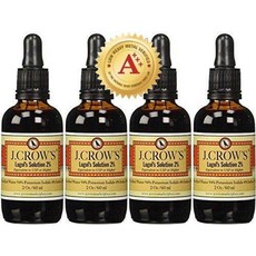 j.crow39s® lugol39s 요오드 2 용액 2oz 4팩4병 멀티비타민, 4개