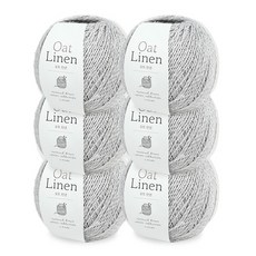 [앵콜스] 오트린넨 Oat Linen (6볼묶음), 1개, 319 파스텔그레이