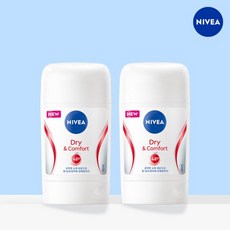 니베아 데오드란트 스틱 드라이 앤 콤포트, 50ml, 2개