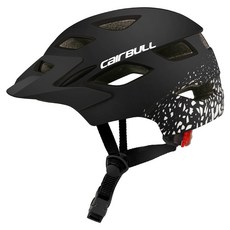 CAIRBULL 안전등이 달린 경량 자전거 헬멧, 블랙