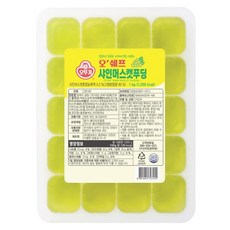 오뚜기 샤인머스켓 푸딩 1kg 대용량 급식용 어린이집간식 디저트 식자재 샤인머스캣, 1개