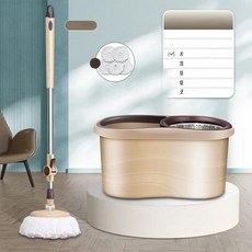대걸레짤순이 밀대걸레탈수기 업소용 자동식 회전 드레스러기 스팀, Ordinary-Brown classic ba