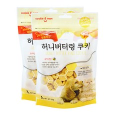 쿠키앤맘 허니버터링 반려동물 쿠키 120g, 자색고구마, 2개입