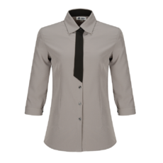 (남녀공용 )그레이 타이 스판 칠부셔츠-GUS7222 셔츠 조리복 블라우스 서빙복 조리복 셔츠 셔츠조리복 유니폼 여성셔츠 홀유니폼