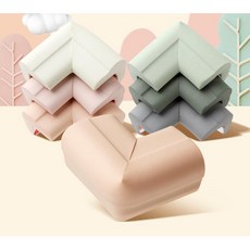 충격흡수 가족안전 NBR소재 폭신한 모서리 보호대 유아안전 코너보호대 가구모서리 아기모서리 안전가드, 모서리보호대 코너형 10P 민트