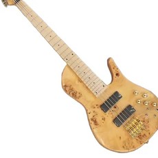 사일런트기타 미니기타 입문용기타 천연 나무 번 원피스 넥 스루 애쉬 바디 포데라 나비 5 현 일렉트릭 베이스 기타 액티브 픽업 스톡, [01] 40 인치, [01] guitar