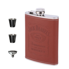 씨엔와우 힙플라스크 휴대용 포켓 술병 위스키 소주 보틀 스테인레스 8oz ( 230ml )