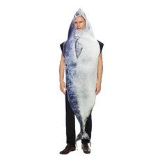 코스튬 음식 특이한 생선 의상 물고기 고등어, 꽁치그레이165-185CM, 1개