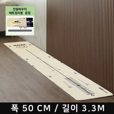 [프로 추천]윅스 프로 퍼팅 매트 무소음 실내 연습 국내생산, 블랙, 1개