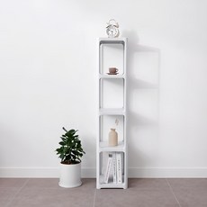 CASAMARU Rian窄型置物架, Clova White