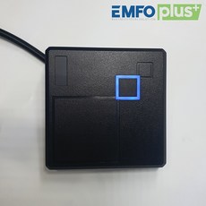 엠포플러스(주) RFID RF리더기 RS232 읽기전용 13.56mhz 125khz 102A, 13.56mhz(iso 14443A)-추가상품없음, 1개