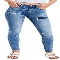 American Eagle Mens 3430439 Super Soft High-Waisted Jegging Jeans Brilliant Repair (4R) American Ea, 1