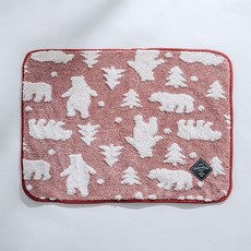 거실 강아지매트 몬스터스타-6in1펫침구턱매트가을동펫매트담요따뜻한강아지침낭작은침대, 【레드】담요(40*60), 프리사이즈, 1개