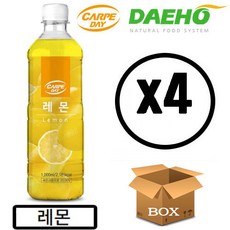 대호 카르페데이 레몬 액상 1000ml x 4개