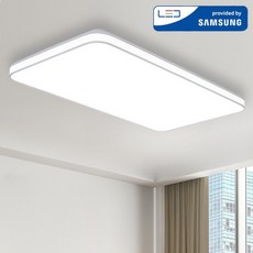 LED 국산 초슬림 나래 거실등 60W 삼성칩 조명 플리커프리 주광색, 화이트