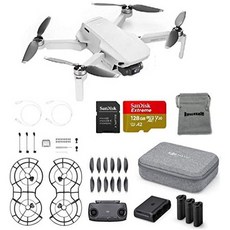 DJI Mavic Mini Fly More Combo 드론 FlyCam 쿼드 콥터 번들 (SD 카드 포함), 한 색상_One Size, 한 색상_One Size, 한 색상