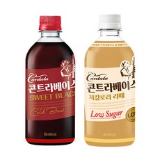 칸타타 콘트라베이스 스위트블랙12개+저칼로리라떼12개 500ml 24개, 1세트