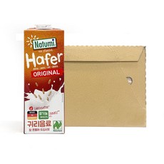 나투미 유기농 귀리음료 오리지날 독일 통귀리 오트밀크 귀리우유, 12개, 1L