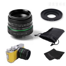 새로운 녹색 원 35mm APS-C CCTV 카메라 렌즈 C-eosm 어댑터 링 + 가방 + 선, 상세내용참조
