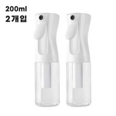 260675 고압 스프레이 병 리필 가능한 200ml 연속 미스트 급수 캔 자동 살롱 이발소 물 분무기 2 개, 2PCS, 2개