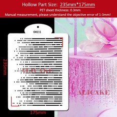 케이크 잔디 모양 패턴 웨딩 장식 플라스틱 레이스 테두리 템플릿, 9.CH231-20220120