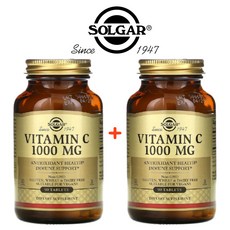 솔가 아스코르브산 비타민C 1000mg 90정 2팩, 2개