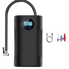 150PSI 전기 공기 펌프 휴대용 자동차 자동 압축기 타이어 팽창기, 2) USB charging,1) Digital dis