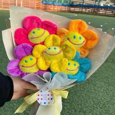 스마일꽃5송이 꽃다발 20대 여친 남친선물