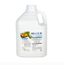 웨일베리나 과일야채세정제 쎄니크로 소독제 4L 식품소독 소독액 주방소독제 과일세제 야채소독 식품공장