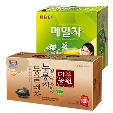 담터 메밀차 100T+다농원 누룽지 둥굴레 100T, 8개, 1개