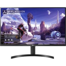 LG QHD 32인치 컴퓨터 모니터 32QN600B IPS와 HDR 10 호환성 및 AMD FreeSync 검정