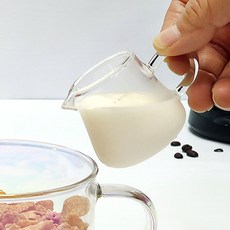 쥬디 눈금형 내열유리 시럽잔 밀크저그 40ml, 투명, 1개 투명 40ml, 1개