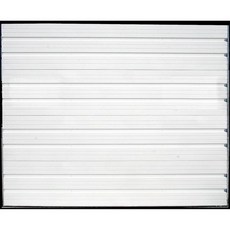 American Garage Door IS24-90X108-XX-2FVL - 아메리칸 개러지 도어 서플라이 도크 도어: 개방 높이 9피트 폭 7피트 4피트 흰색 두께 2인치, American Garage Door IS24-90X1