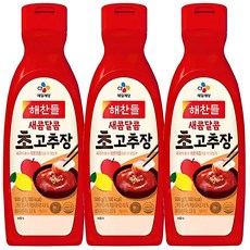 해찬들 새콤달콤 초고추장, 3개, 500g