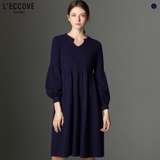 레코브 레코브(LECCOVE) 블룸 퍼프 니트 원피스 (택가격:79800원)
