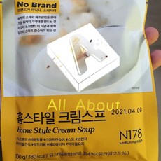 노브랜드 홈스타일 크림스프 100gx3 300g 아침 대용 간단 식사, 1개